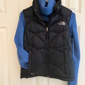 The North Face Black Down 550 Quilted Puffer Vest S